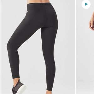 Fabletics Define High-Waisted 7/8 Leggings, PowerHold, size M, black